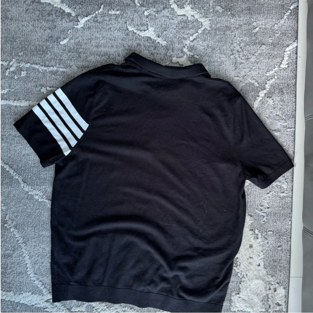 Thom Browne Black and White Polo Shirt - Picture 2 of 7